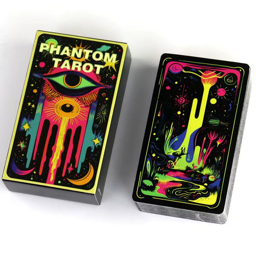 Phantom Tarot Deck 10.3*6Cm 78 Colorful Tarot Cards Based on Rider Waite System