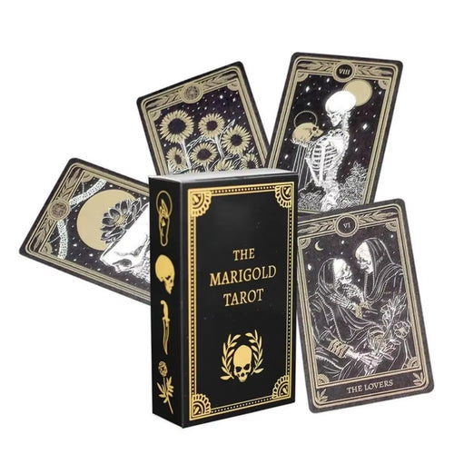 12*7Cm the Marigold Tarot Fortune Telling Divination Oracle Card Family Gathering Chess Game Leisure Table Game Entertainment