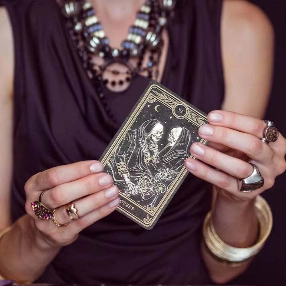 12*7Cm the Marigold Tarot Fortune Telling Divination Oracle Card Family Gathering Chess Game Leisure Table Game Entertainment