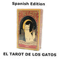 El Tarot De Los Gatos Cards 78 Cartas Del Tarot Spanish Edition Cats Rule Earth Divination Deck Borad Playing Games