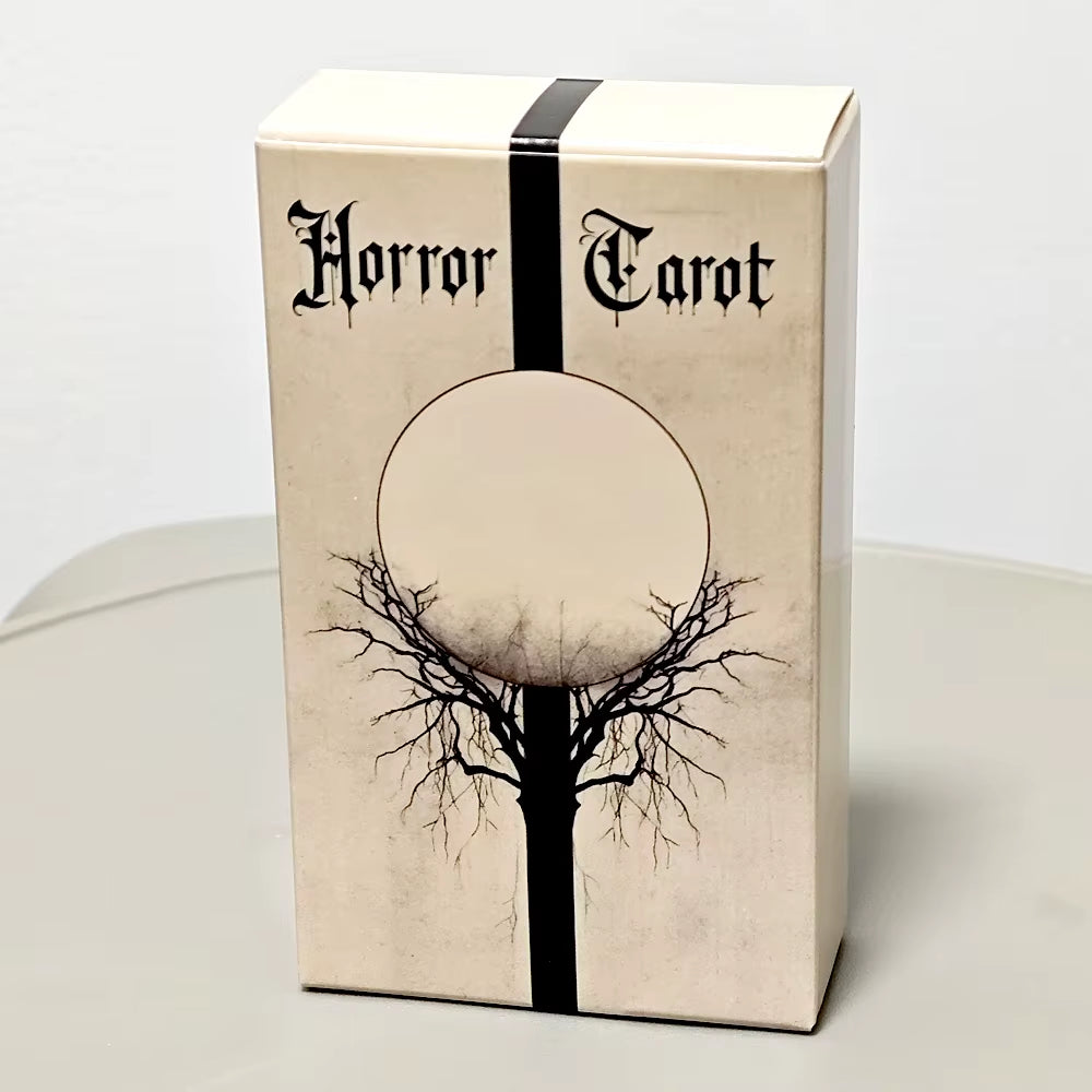 Gothic Tarot Deck Horror Style 78 Rider-Waite Cards 10.3*6Cm Embark on an Eerie Journey with Our Gothic Horror Tarot Card Deck